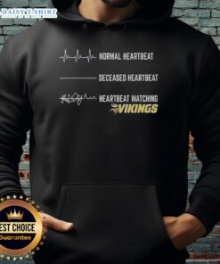 Cozy Hot Heartbeat Watching Minnesota Vikings hoodie in vibrant colors, perfect for fans cheering on their team.