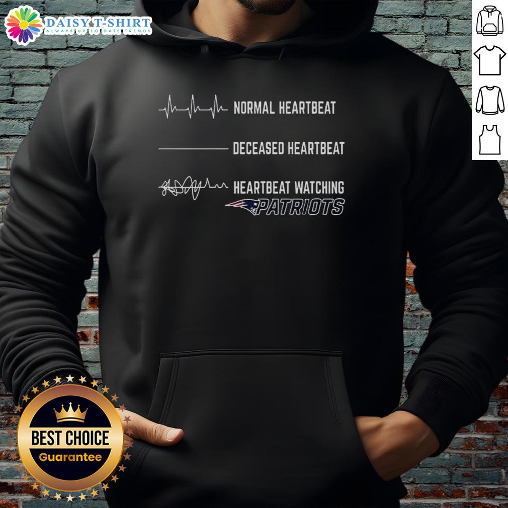 Hot Heartbeat Watching New England Patriots Hoodie Stylish Hot Heartbeat Watching New England Patriots Hoodie, perfect for fans showcasing team spirit and comfort.
