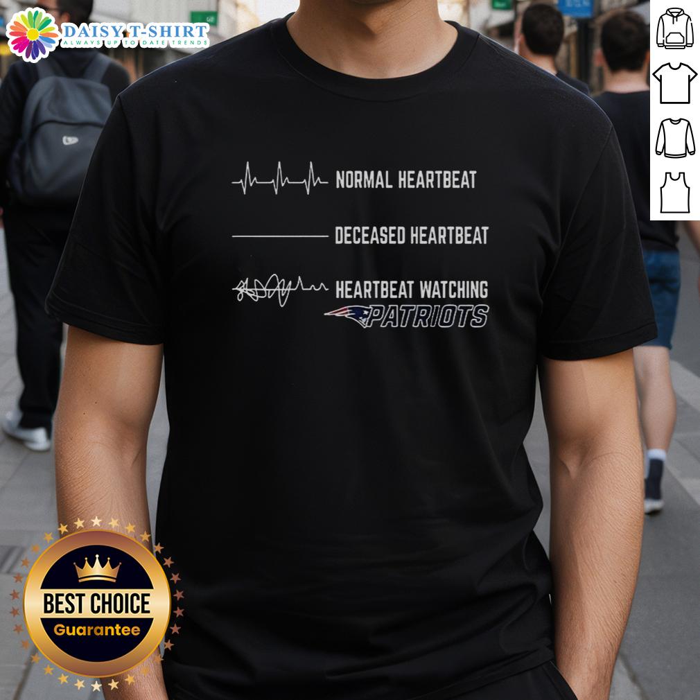 Hot Heartbeat Watching New England Patriots T Shirt Hot Heartbeat Watching New England Patriots T-Shirt featuring a stylish design, perfect for NFL fans and game day wear.