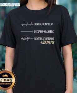 Hot Heartbeat Watching New Orleans Saints Ladies Tee in stylish design, perfect for game day or casual wear.