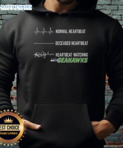Hot Heartbeat Watching Seattle Seahawks Hoodie, perfect for fans showcasing team spirit and style on game day.