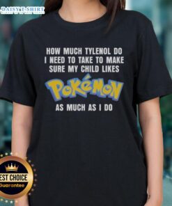 Child wearing a Pokemon-themed tee shirt, perfect for parents wondering how much Tylenol to give their kids.