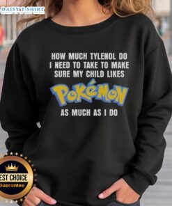 Alt Text: Colorful Pokemon sweatshirt for kids, perfect for parents who want their children to love Pokemon as much as they do.