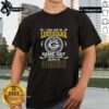 Green Bay Packers T-shirt with 'Hot I May Live In Louisiana But On Game Day My Heart And Soul Belongs To Green Bay Packers' design.