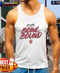 Hot Indiana Hoosiers football 2025 bowl bound tank top featuring team colors and logo, perfect for game day style.