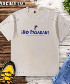 Alt Text: Hot Ino Pasaran We've Got To Pull Together washed t-shirt featuring a trendy design and comfortable fit.
