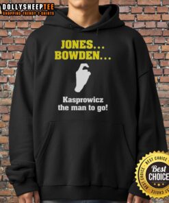 Hot Jones Bowden Kasprowicz The Man To Go Hoodie featuring a stylish design in vibrant colors for trendy fashion lovers.