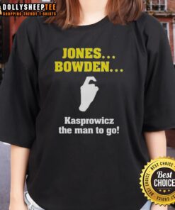 Hot Jones Bowden Kasprowicz Ladies Tee showcasing stylish design and vibrant colors perfect for casual wear.