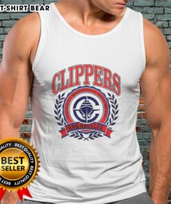 Vintage Los Angeles Clippers NBA logo tank top featuring a classic design for fans and collectors.