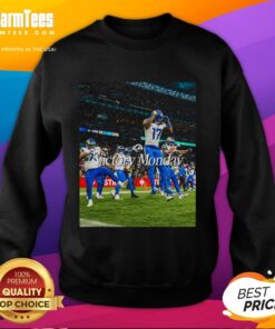 Hot Los Angeles Rams Victory Monday Sweatshirt featuring team logo and vibrant colors for game day style.