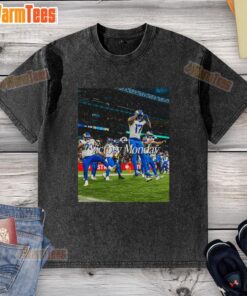 Hot Los Angeles Rams Victory Monday washed t-shirt featuring bold team graphics for fans celebrating a win.
