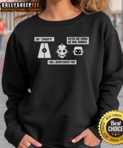 Cozy 'Hot Love Death And Robots The Three Robots' sweatshirt featuring vibrant artwork of iconic robots.