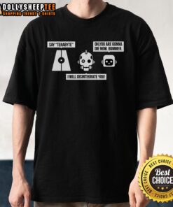 Hot Love Death And Robots The Three Robots T-Shirt featuring vibrant graphics of the iconic trio from the animated series.