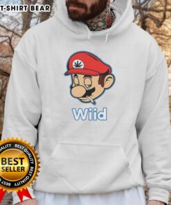 Stylish Hot Mario Bros Wii'd Smoking Hoodie featuring vibrant graphics of Mario in a cool smoking pose.