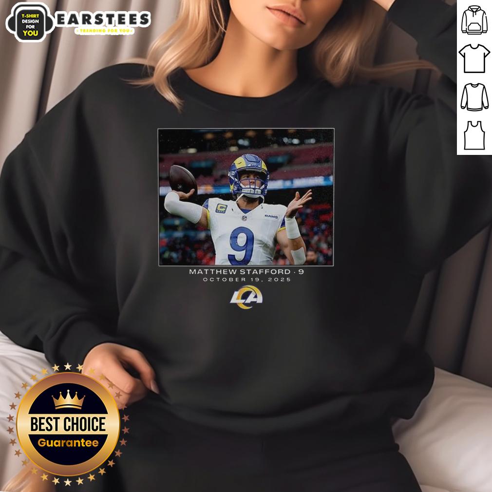 hot-matthew-stafford-los-angeles-rams-nfl-week-7-2025-sweatshirt Hot Matthew Stafford Los Angeles Rams NFL Week 7 2025 sweatshirt in team colors, perfect for game day style.
