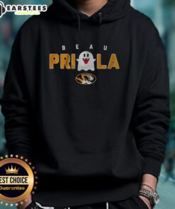 Hot Missouri Tigers football hoodie featuring Beau Pribula and a Boo ghost design for Halloween.