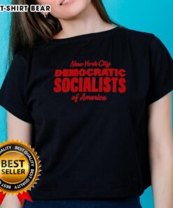 Hot New York City Democratic Socialists of America ladies tee featuring bold graphics and a stylish design for activists.