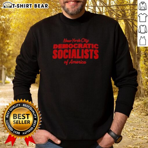 Stylish Hot New York City Democratic Socialists of America sweatshirt in vibrant colors, perfect for activism and casual wear.