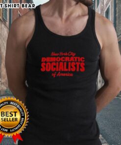 Hot New York City Democratic Socialists of America tank top featuring bold graphics and vibrant colors for activism.