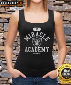 Hot NFL Las Vegas Raiders Nahmias tank top featuring vibrant team colors and logo, perfect for game day fashion.