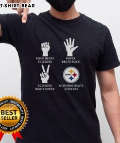 Alt Text: Pittsburgh Steelers Football Logo T-Shirt featuring a bold design, perfect for fans and game day attire.