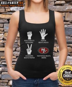 Stylish San Francisco 49ers football logo tank top for fans, perfect for game day and casual wear.