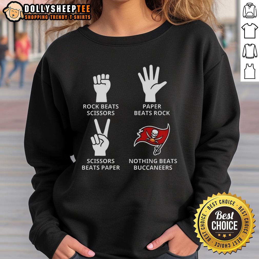 Hot Nothing Beats Tampa Bay Buccaneers Football Logo Sweatshirt Alt Text: Hot Tampa Bay Buccaneers football logo sweatshirt featuring bold team colors and design, perfect for fans.