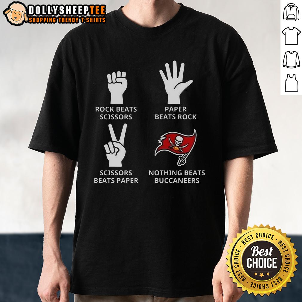 Hot Nothing Beats Tampa Bay Buccaneers Football Logo T Shirt Alt Text: Tampa Bay Buccaneers football logo t-shirt featuring vibrant design, perfect for fans of the NFL team.