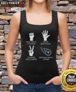 Alt Text: Stylish tank top featuring the Tennessee Titans football logo, perfect for fans to show team spirit in warm weather.