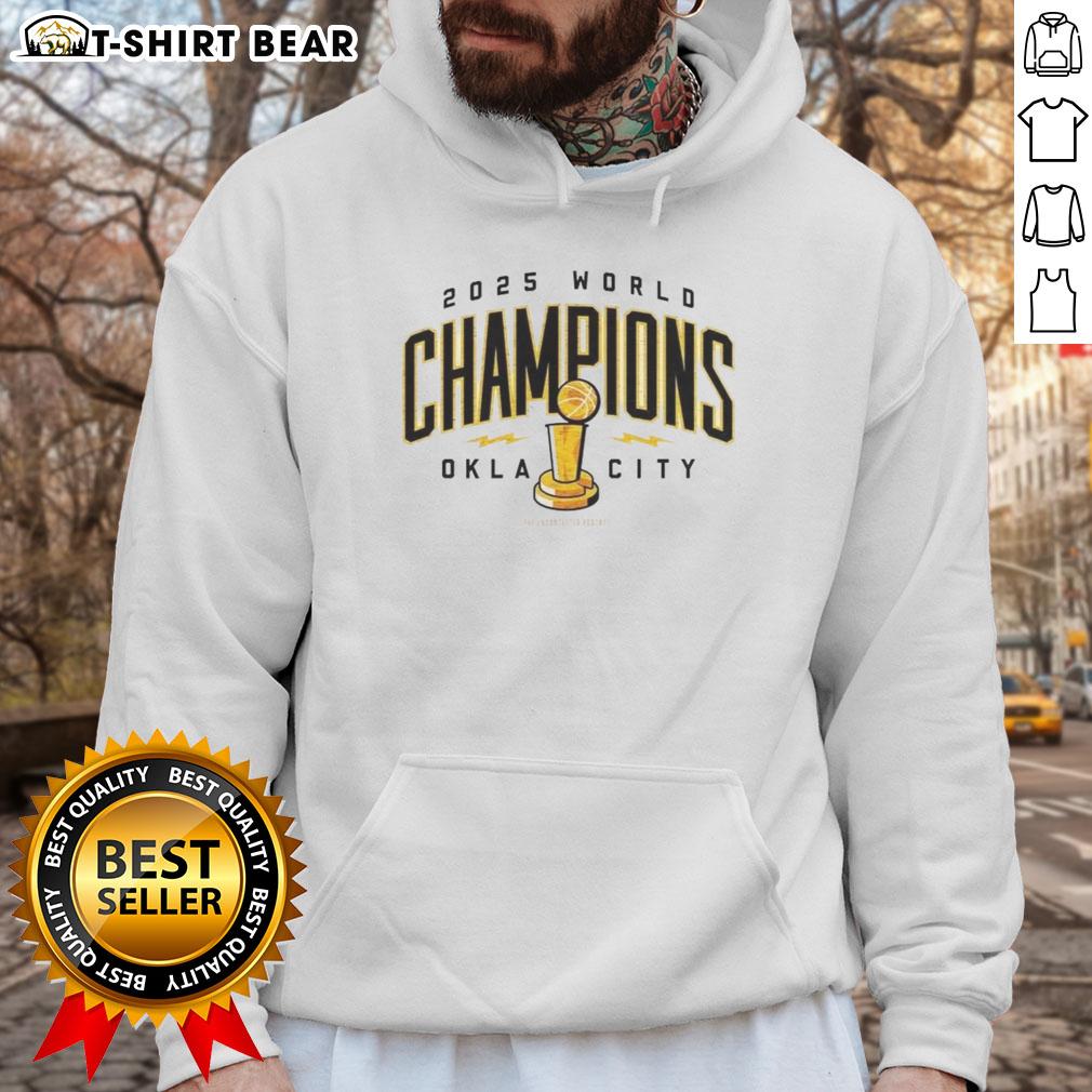 Hot Okc Thunder Nba Champions 2025 Okla City Trophy Hoodie Hot OKC Thunder NBA Champions 2025 hoodie featuring Oklahoma City trophy design for fans and collectors.