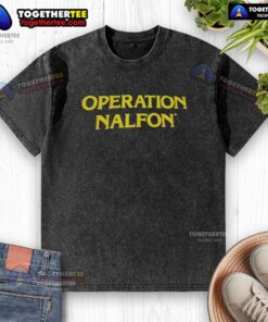 Hot Operation Nalfon washed t-shirt featuring a comfortable fit and stylish design, perfect for casual wear.