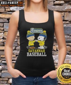 Hot Peanuts Charlie Brown and Snoopy tank top for Savannah Bananas baseball fans, established 2016.