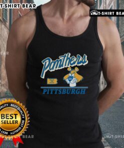 Hot Pittsburgh Panthers vintage fly-by tank top featuring classic team colors and logo, perfect for game day attire.