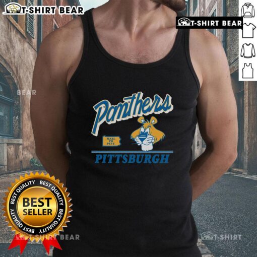 Hot Pittsburgh Panthers vintage fly-by tank top featuring classic team colors and logo, perfect for game day attire.