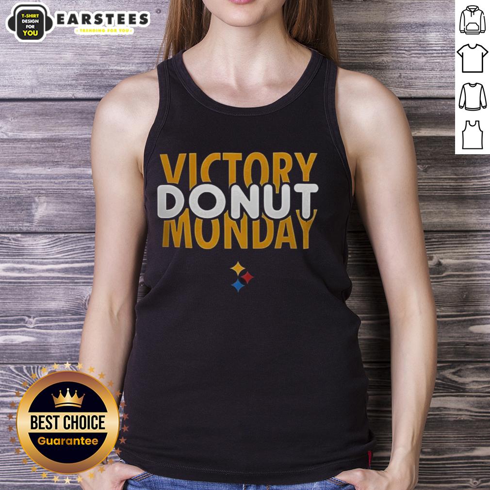 hot-pittsburgh-steelers-football-victory-donut-monday-tank-top Stylish Hot Pittsburgh Steelers Football Victory Donut Monday Tank Top perfect for game days and fan celebrations.