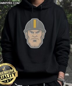 Alt Text: Adult Pittsburgh Steelers Steel Head Hoodie featuring bold logo design, perfect for fans showing team spirit.