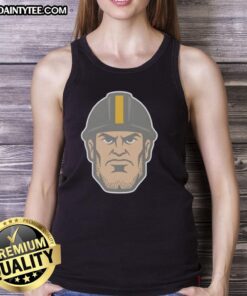 Alt Text: Hot Pittsburgh Steelers Steel Head Adult Logo Tank Top featuring bold team colors and iconic logo design.