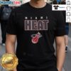 Alt Text: Hot Premium Red Miami Heat Throwback T-Shirt featuring classic logo and vintage design for basketball fans.