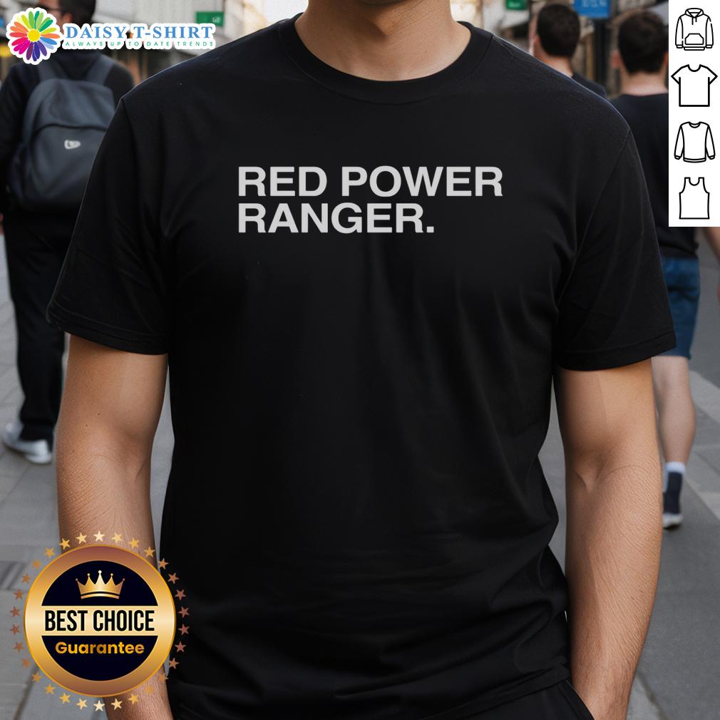 Hot Red Power Ranger Indiana Hoosiers T Shirt Alt Text: Hot Red Power Ranger Indiana Hoosiers T-Shirt featuring bold graphics, perfect for fans and collectors alike.