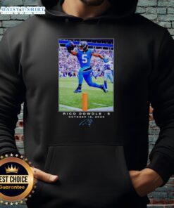 Alt Text: Hot Rico Dowdle Carolina Panthers NFL Flash Features Week 6 Hoodie showcasing team colors and stylish design.