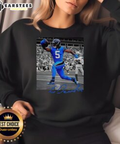 Hot Rico Dowdle Carolina Panthers NFL Week 6 signature sweatshirt featuring team colors and stylish design.