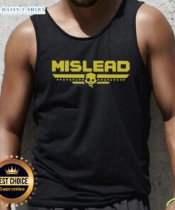 Hot Skull Mislead Logo Tank Top featuring a bold graphic design on a stylish sleeveless shirt for edgy fashion enthusiasts.