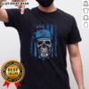 Hot Tennessee Titans NFL skull t-shirt featuring American flag design for football lovers, perfect for game day.