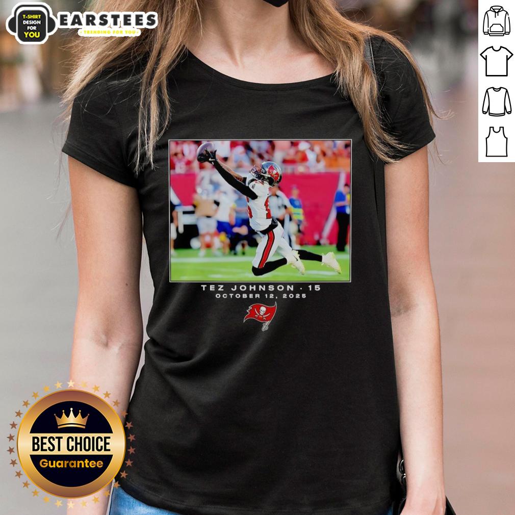 hot-tez-johnson-tampa-bay-buccaneers-nfl-flash-features-week-6-ladies-tee Hot Tez Johnson Tampa Bay Buccaneers NFL Week 6 ladies tee featuring team colors and stylish design.