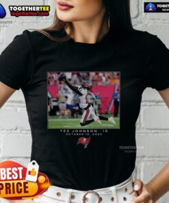 Hot Tez Johnson Tampa Bay Buccaneers NFL Week 6 2025 ladies tee showcasing team colors and stylish design.