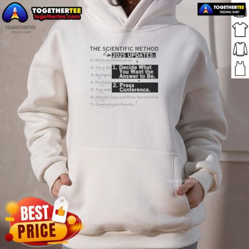 Stylish Hot-The-Scientific-Method-2025-Updates-Hoodie featuring a modern design and vibrant colors for science enthusiasts.