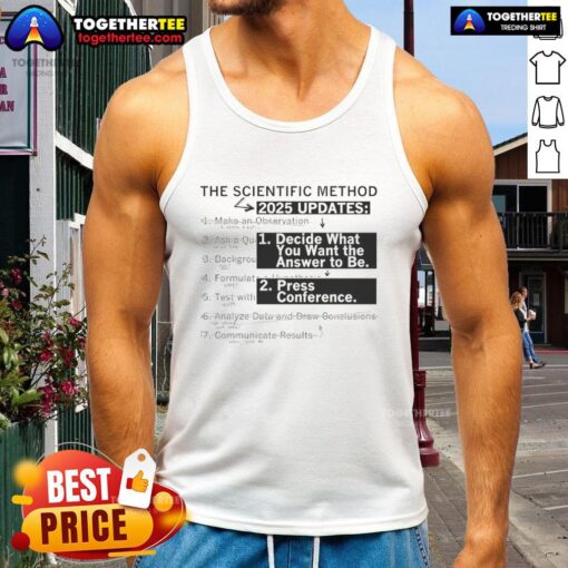 Hot-The-Scientific-Method-2025-Updates tank top featuring a modern design for science enthusiasts and educators.