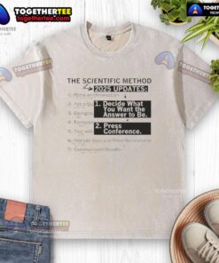 Hot-The-Scientific-Method-2025-Updates washed t-shirt featuring creative science-themed design for enthusiasts.