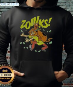 Hot Scooby-Doo and Shaggy Rogers vintage cartoon Zoinks hoodie featuring vibrant graphics and a cozy fit.