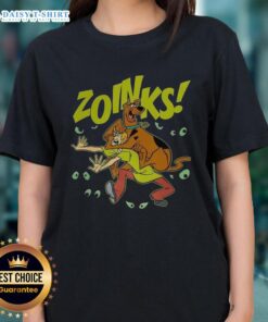Vintage Scooby-Doo and Shaggy Rogers cartoon tee featuring 'Zoinks!' perfect for fans of classic animation.